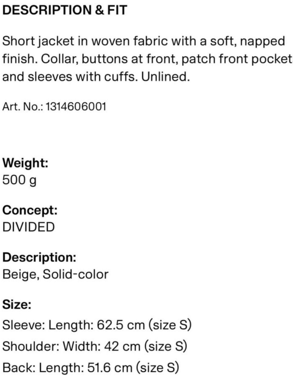 Jacket in Tan - Picture 4 of 5